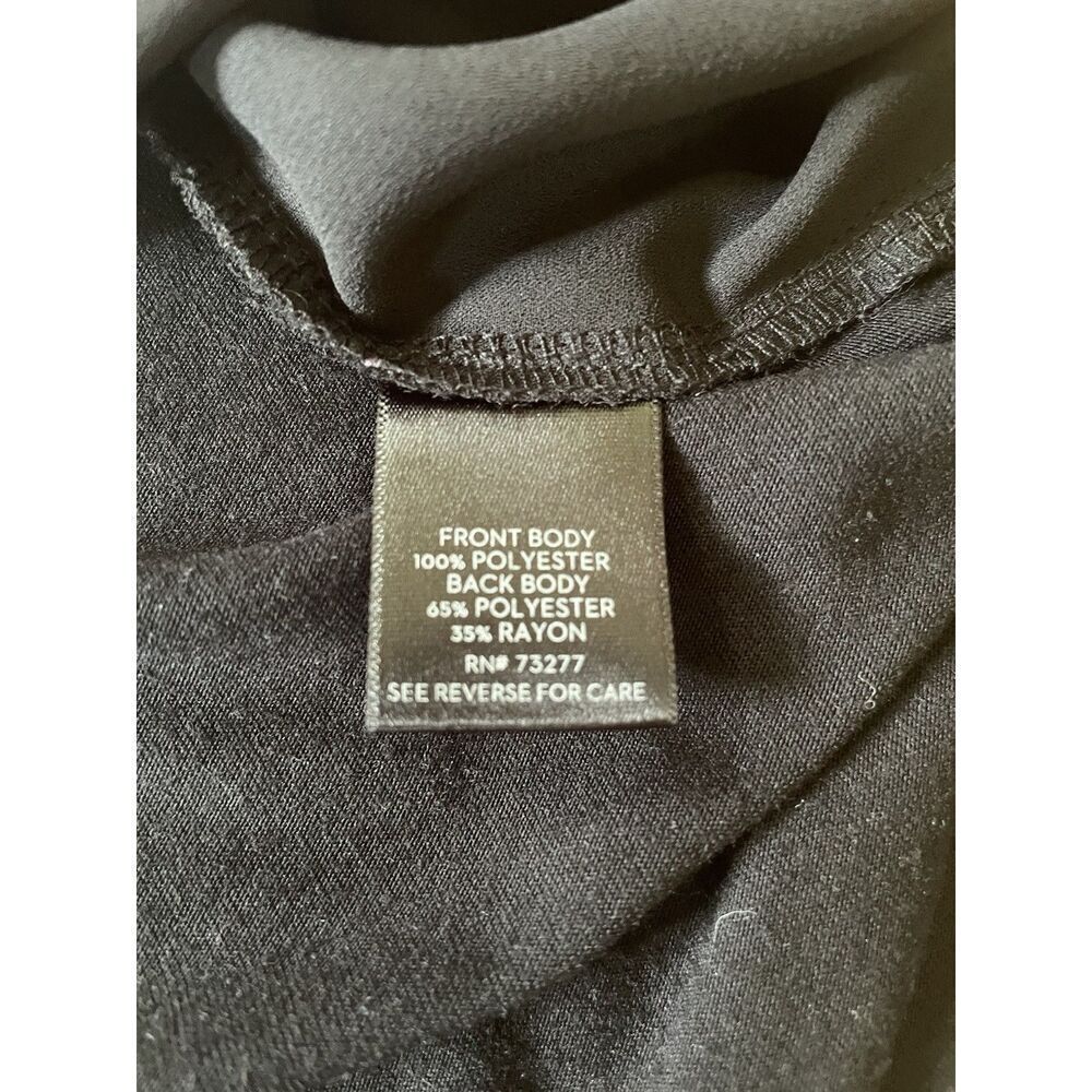 Simply Vera Vera Wang Colorblock Sleeveless Top Tunic 1X Burgundy Black Cream Bl - Picture 5 of 7